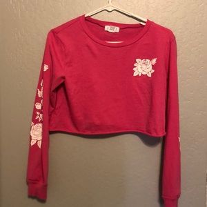 tilly’s pink crop top brand new